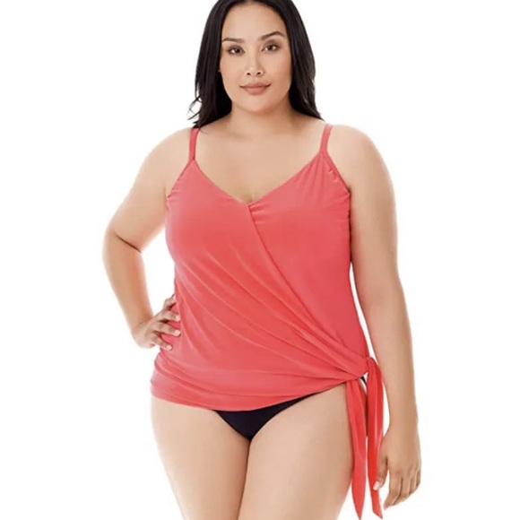 Magicsuit Alex Tanking Top Plus Size 22W Red New swimsuit - Picture 3 of 5